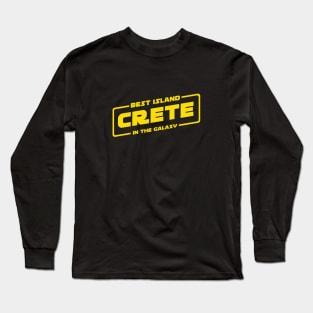 Crete Best Island in the Galaxy Long Sleeve T-Shirt